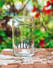 Load image into Gallery viewer, Custom Pet Portrait Glass Can