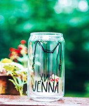 Load image into Gallery viewer, Custom Pet Portrait Glass Can